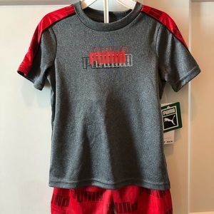 Puma boys 3T shirt and shorts set NWT